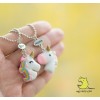 Кулоны для двоих друзей "Best Friends. Единороги круг". Цена за 1 комплект